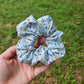 Light Blue Daisy Scrunchie