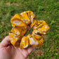 Yellow Dandelion Scrunchie