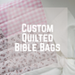 Custom Quilted Ribbon Tie Bible Bag