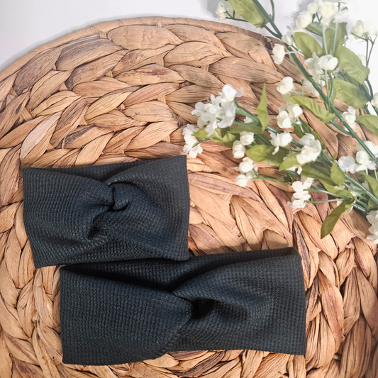 jade green baby headband handmade