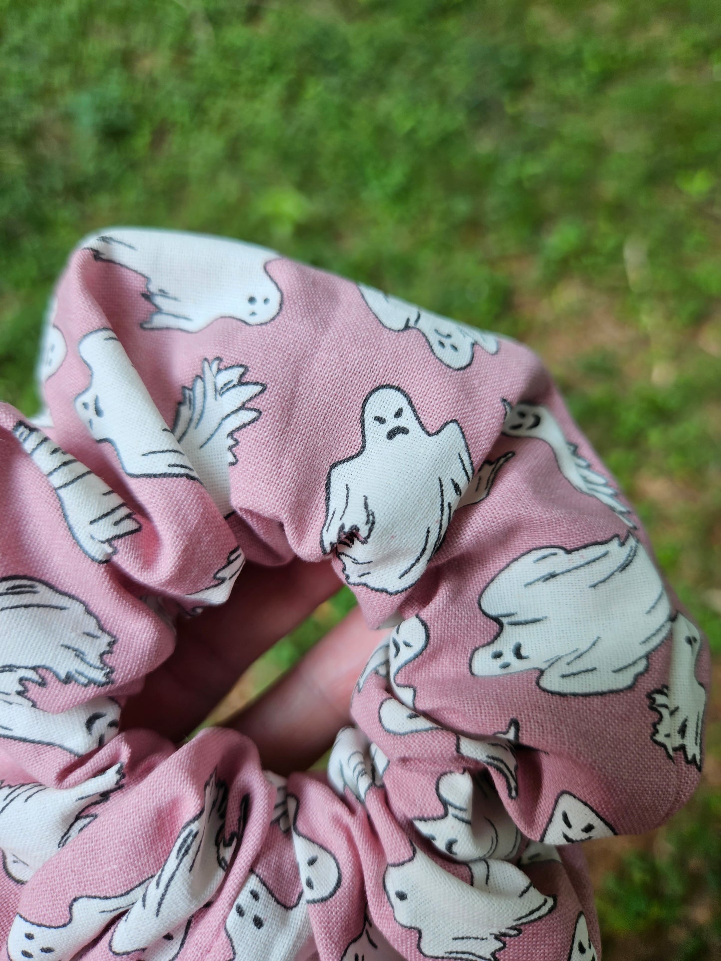 Pink Ghostie Scrunchie