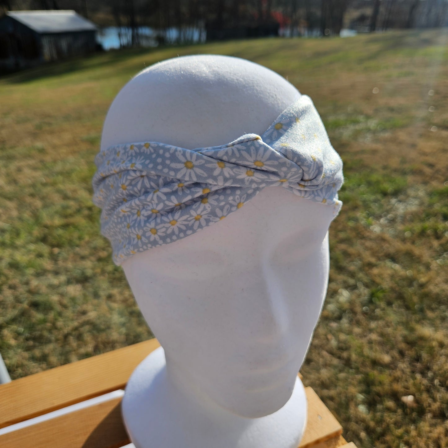 Light Blue Floral Headband